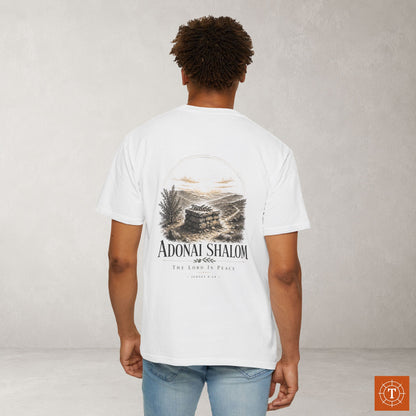 ADONAI SHALOM - Names of God Tee - Judges 6:24 - Back Print