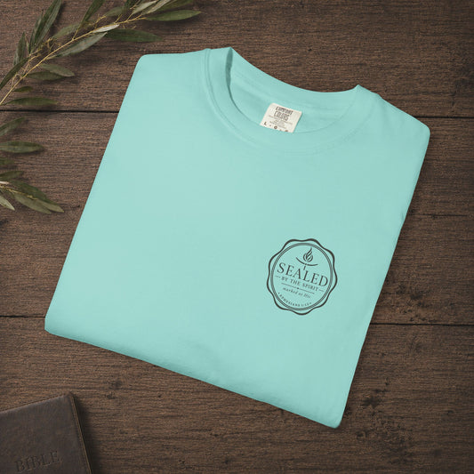 Sealed by the Spirit — Ephesians 1:13 Subtle Scripture Tee | Chest Print