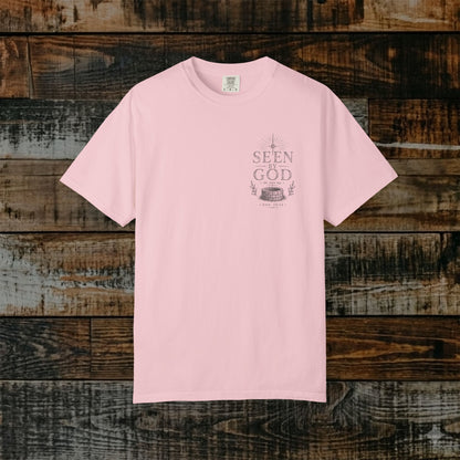 Seen by God — Genesis 16:13 Subtle Scripture Tee | Chest Print