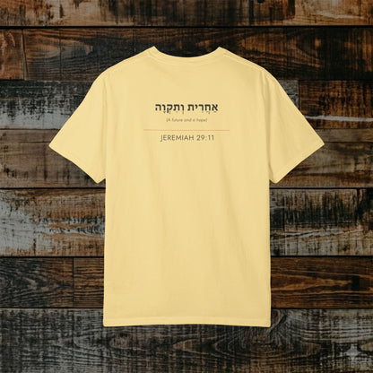 Original Language Scripture Tee: Jeremiah 29:11 — The Word in Hebrew