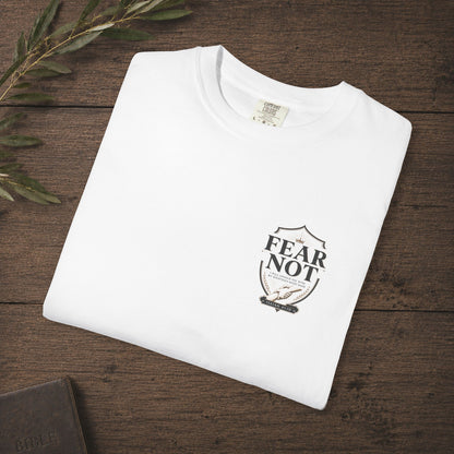 Fear Not — Isaiah 41:10 Subtle Scripture Tee | Chest Print
